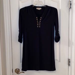Michael Kors Navy blue/gold dress